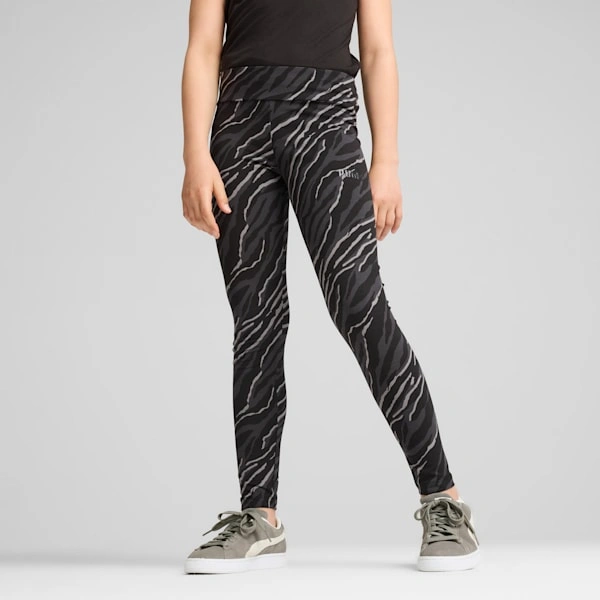 PUMA ESS+ ANIMAL: Leggings per Bambini Grandi, Un'Esplosione di Stile Selvaggio!